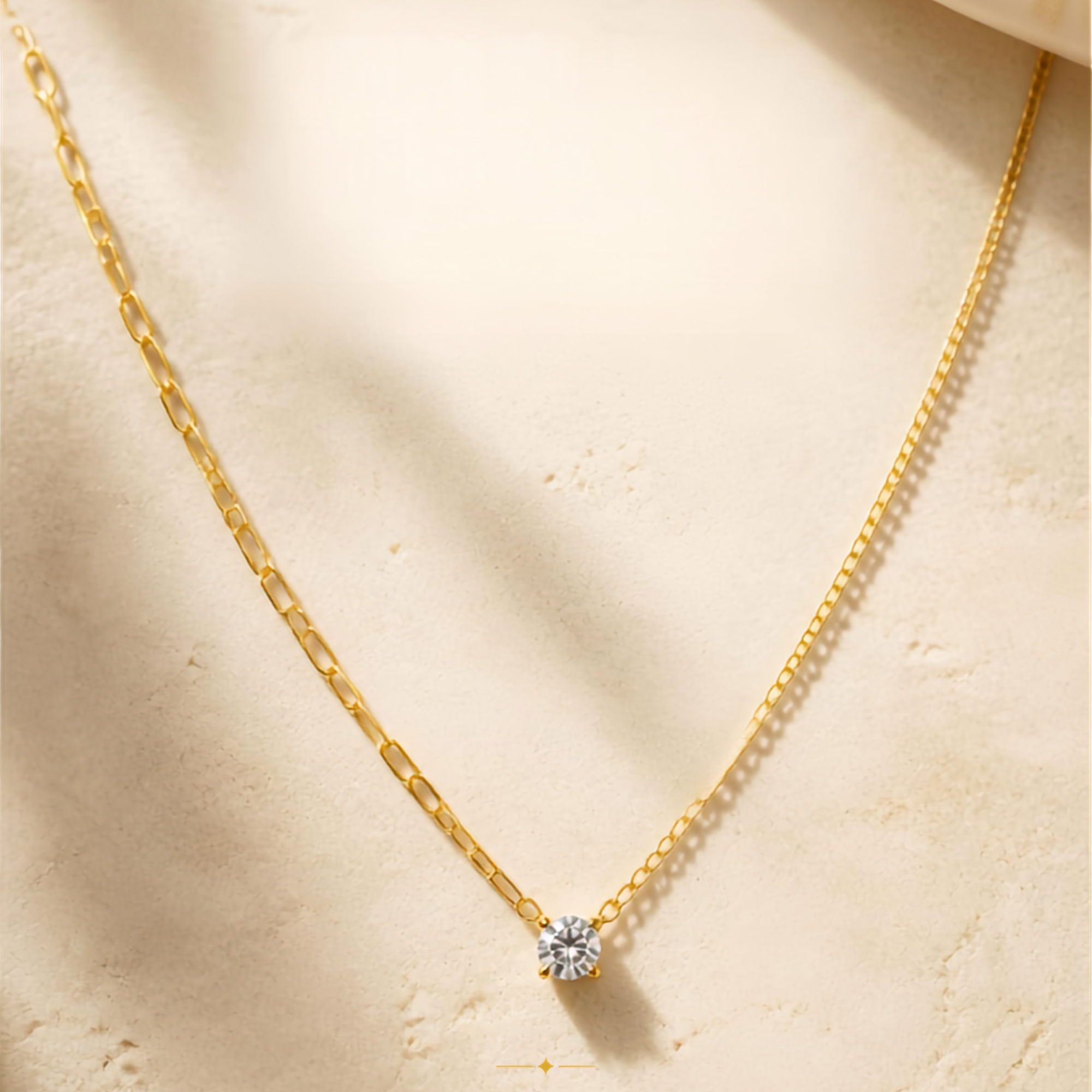 Lumi Solitaire Necklace | 925 Sterling Silver