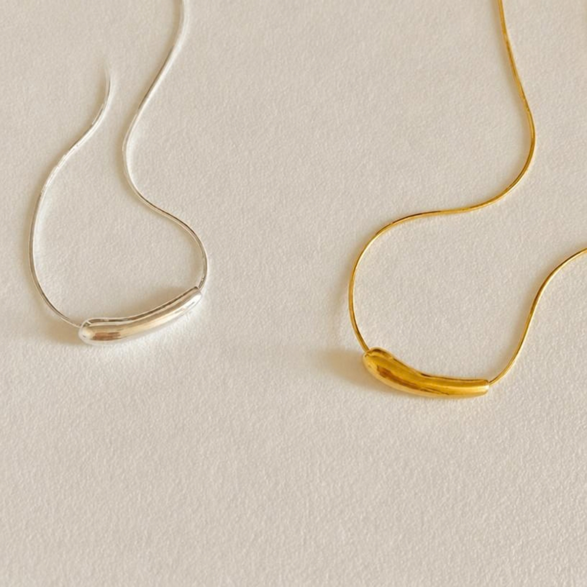 Sculpted Arc Necklace | 925 Sterling Silver