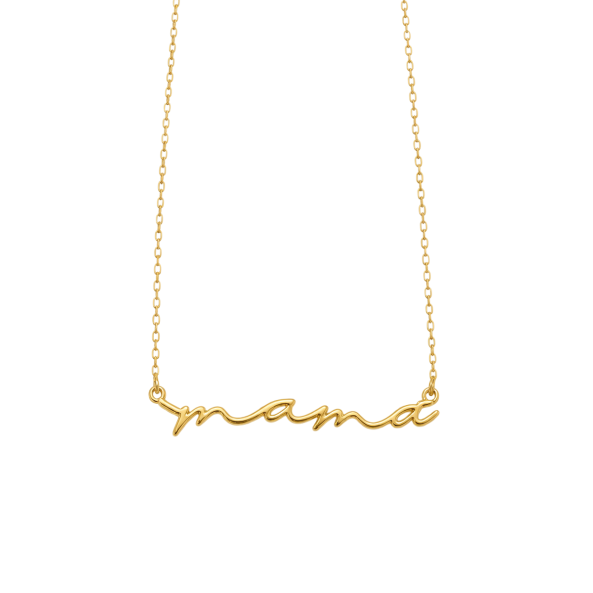 Mama Script Necklace | 925 Sterling Silver