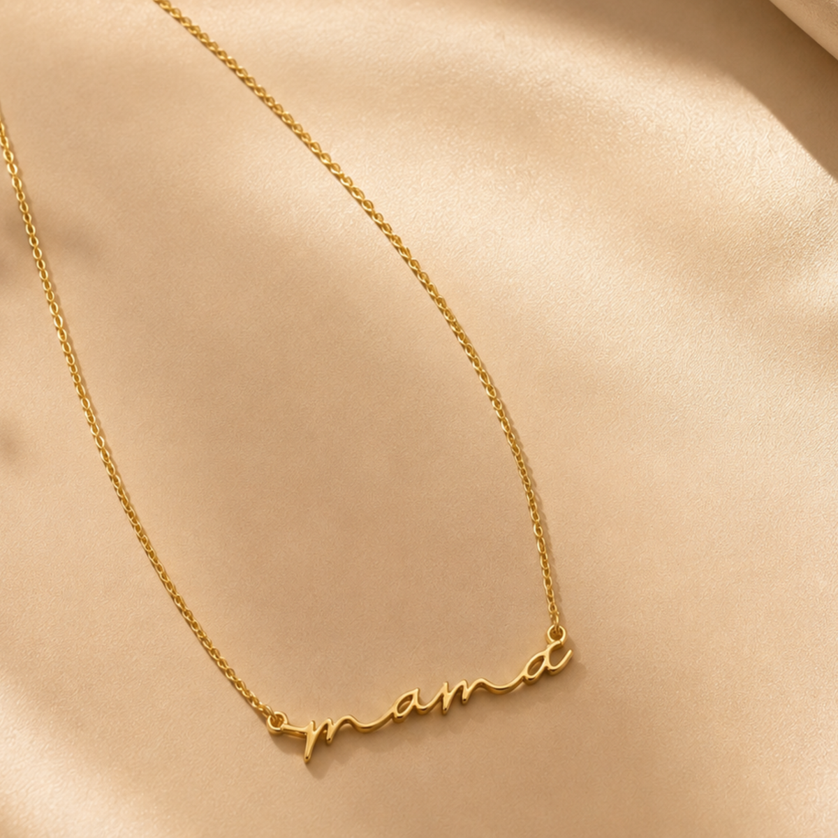 Mama Script Necklace | 925 Sterling Silver