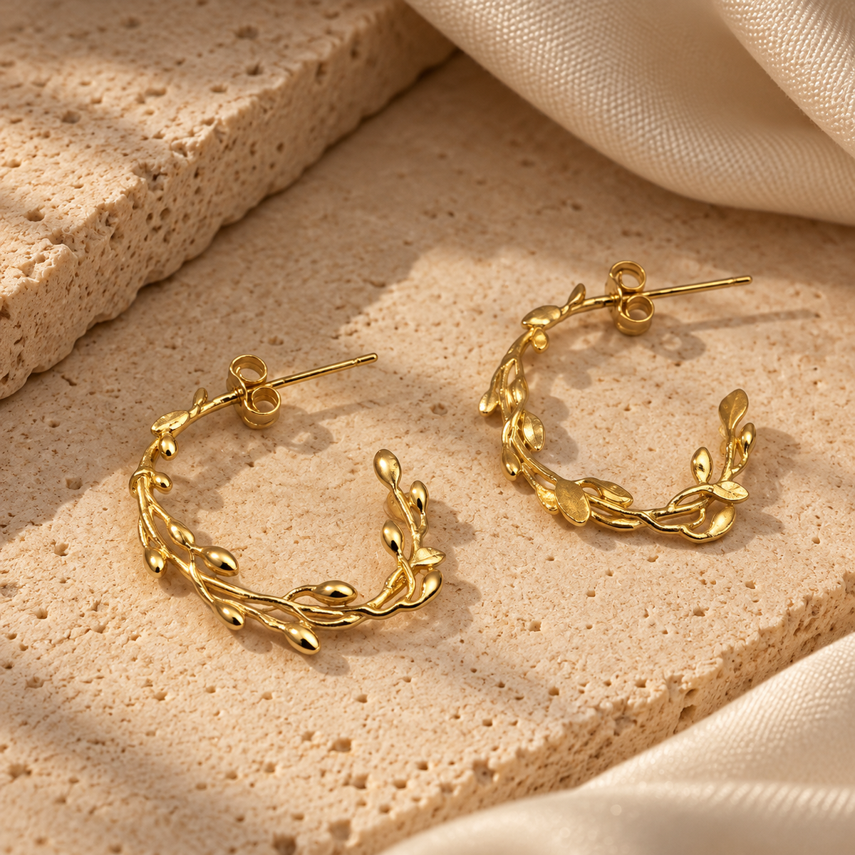 Willow Vine Hoops | 925 Sterling Silver