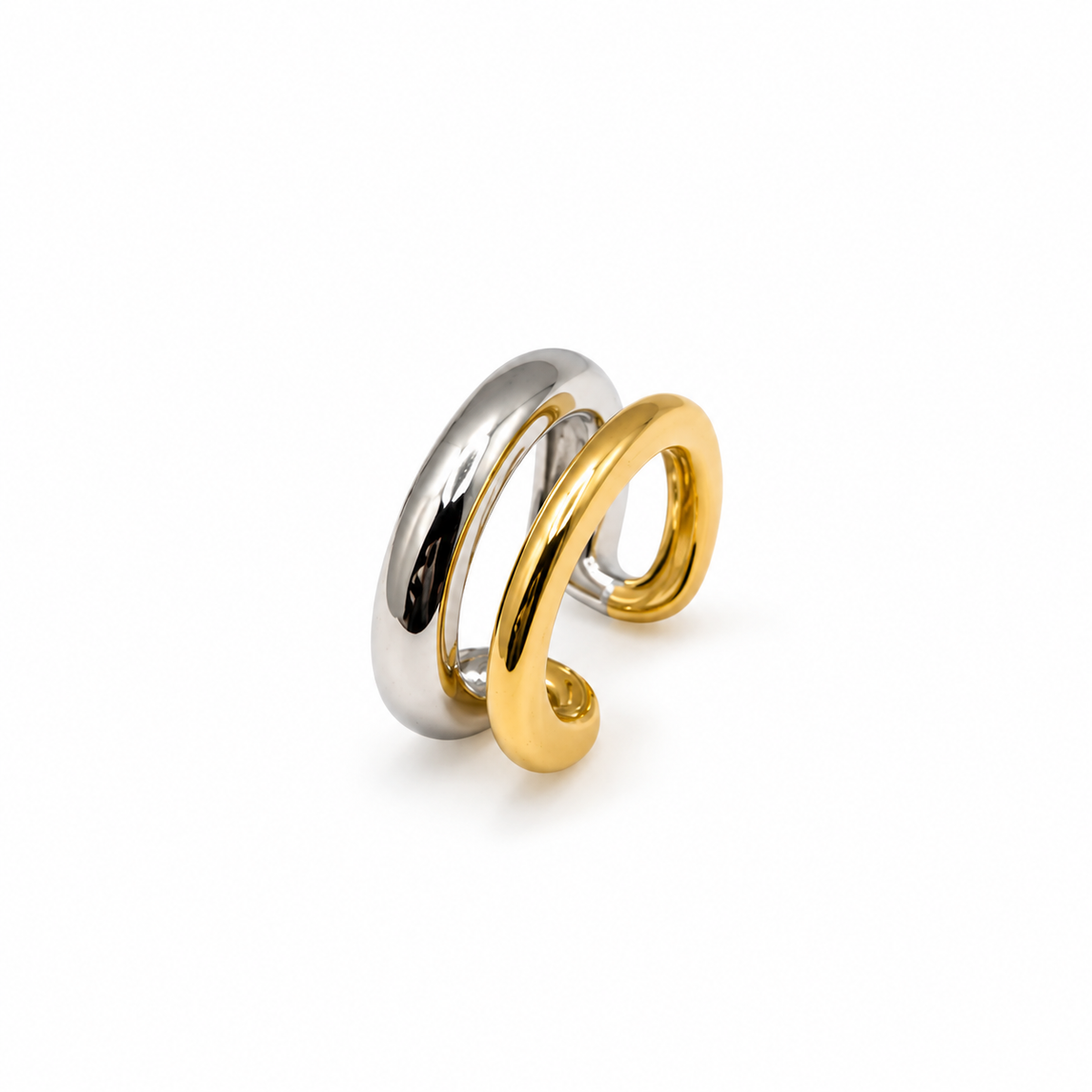 Dual Aura Ear Cuff | 925 Sterling Silver