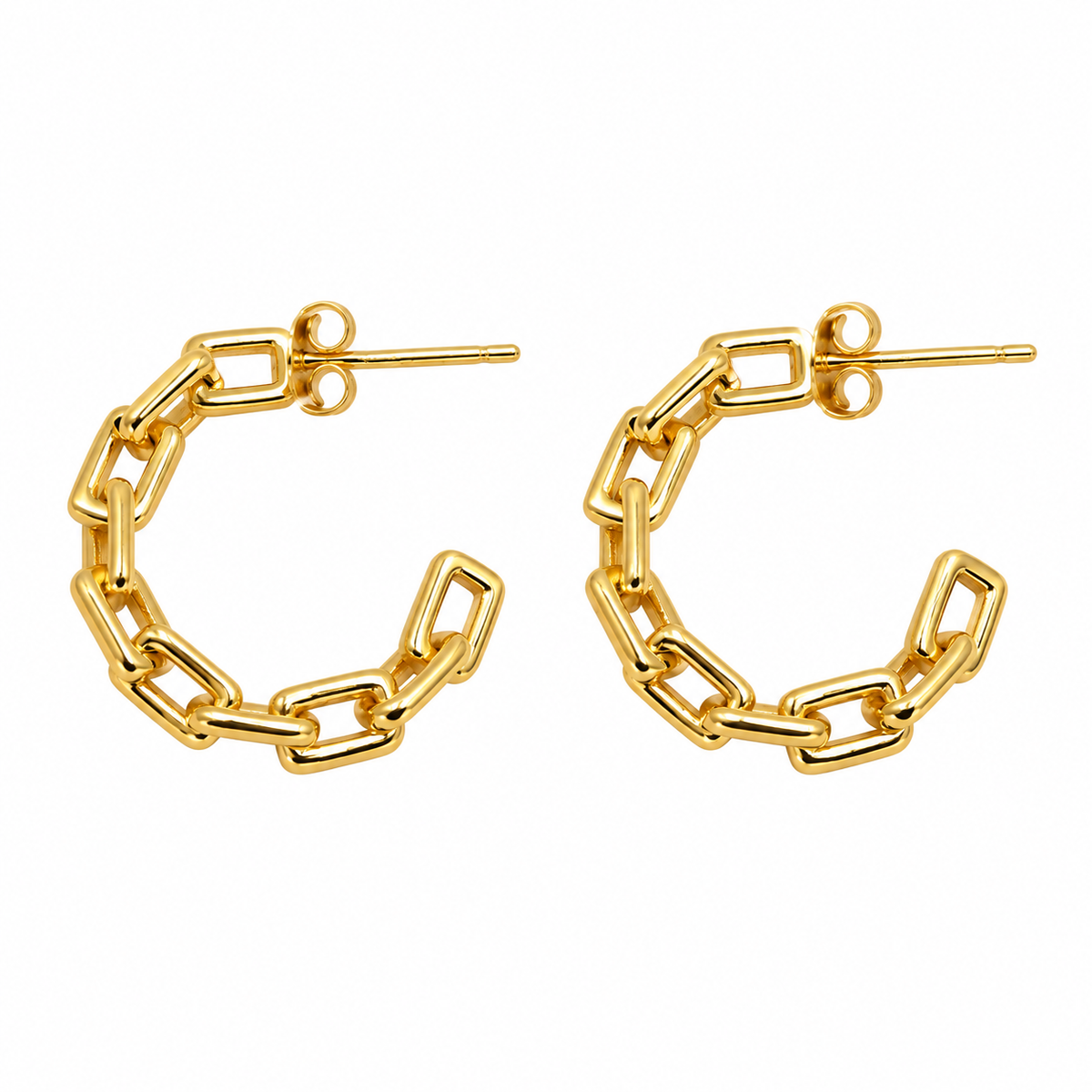 Liora Link Hoops | 925 Sterling Silver