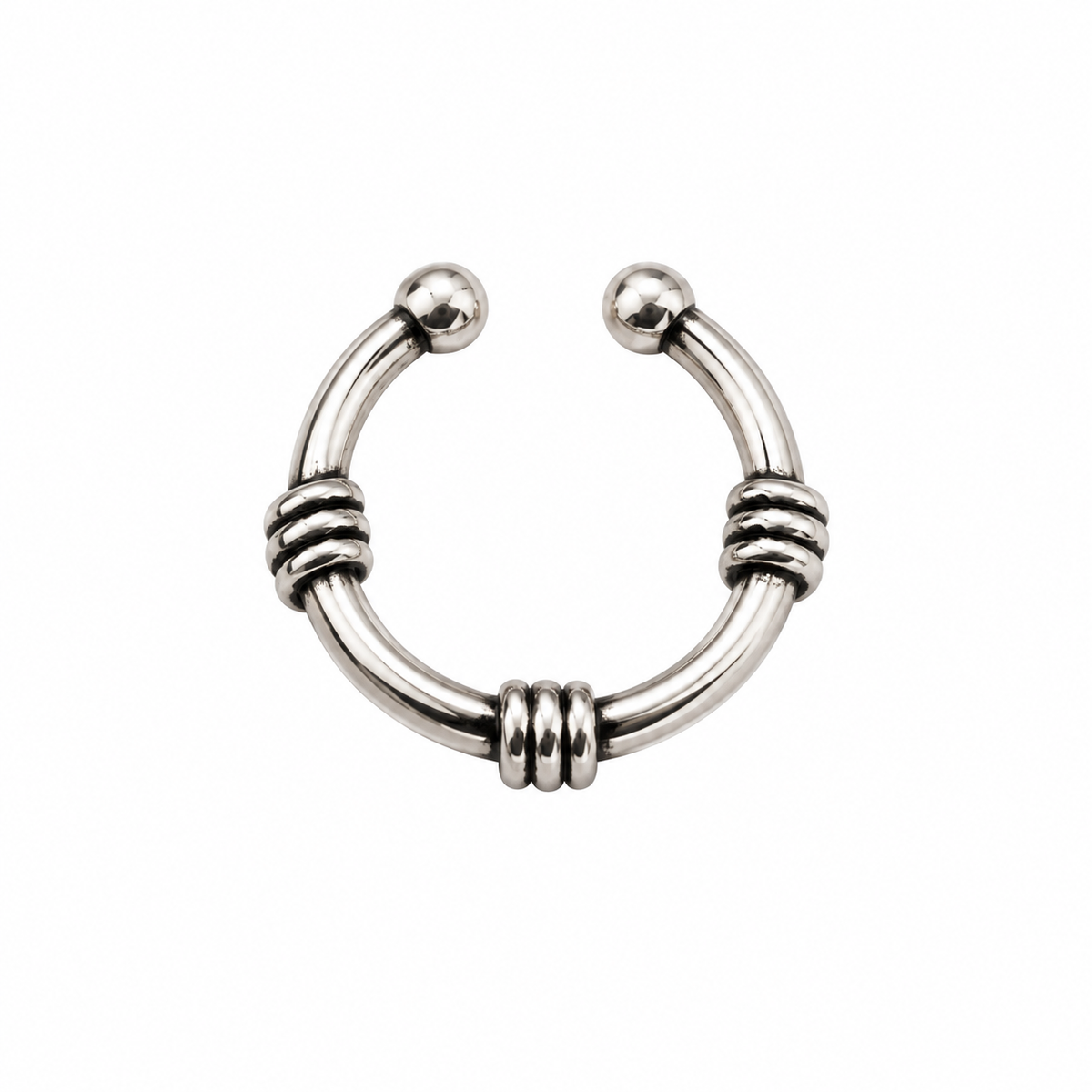Orbit Loop Ear Cuff | 925 Sterling Silver