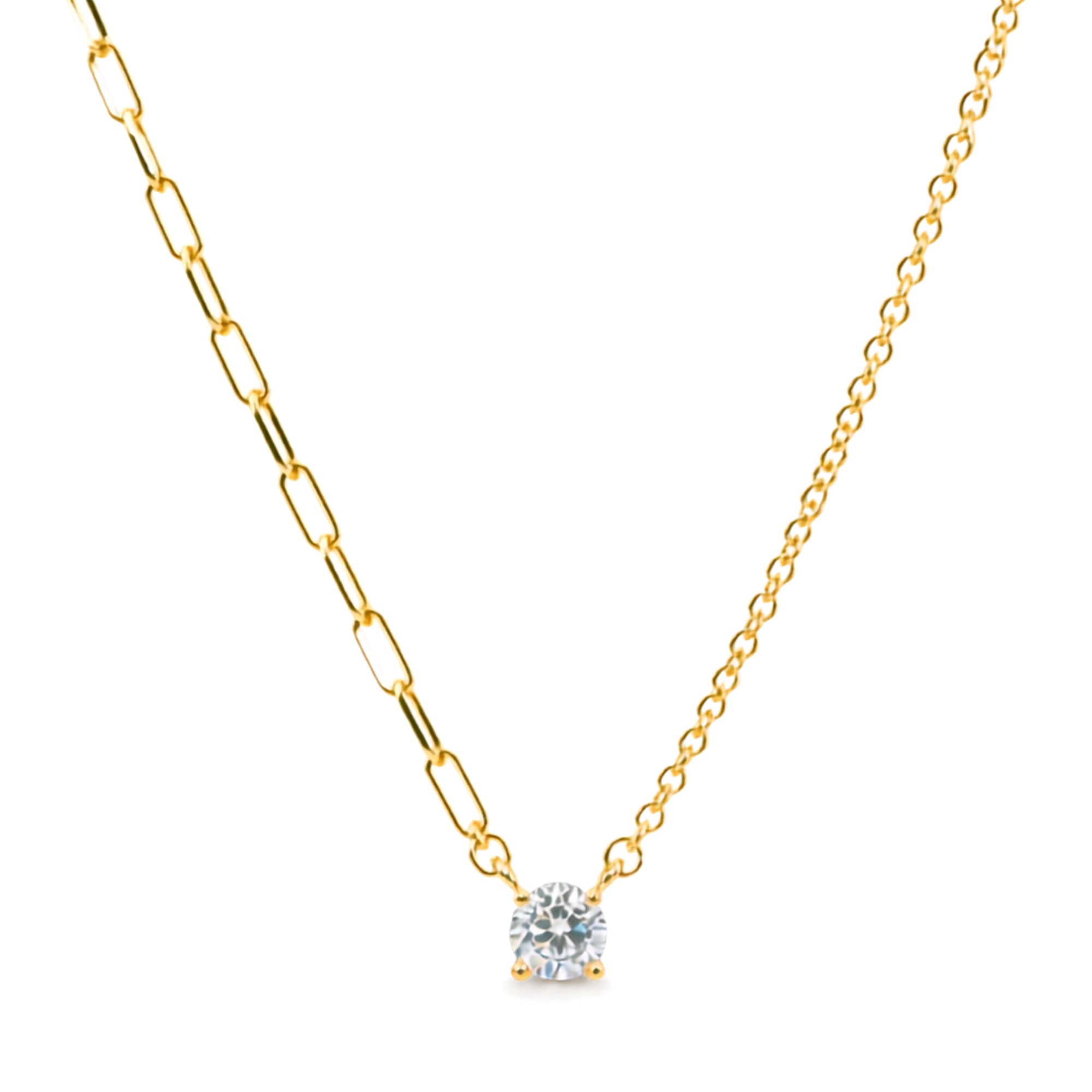 Lumi Solitaire Necklace | 925 Sterling Silver
