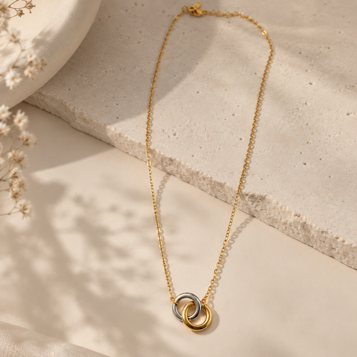 Collier double boucle | Argent sterling 925