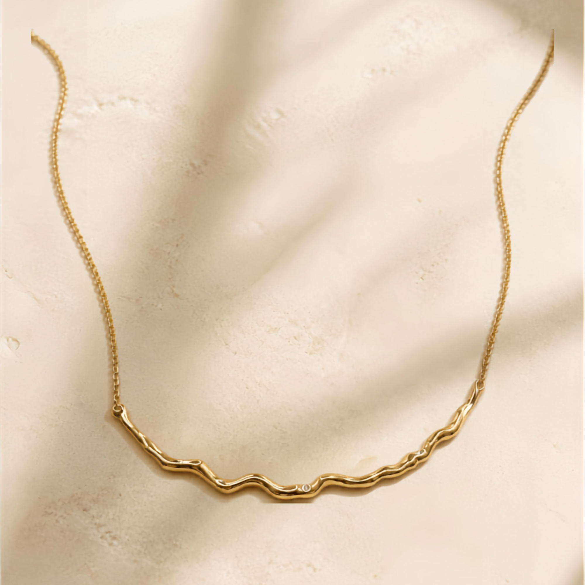 Flow Necklace | 925 Sterling Silver | 18K Gold plated