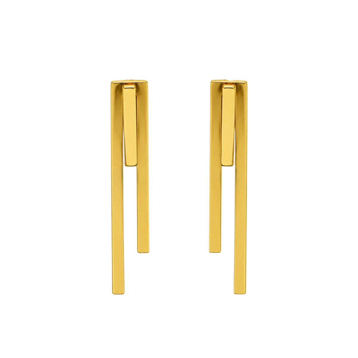 Linear Drop Earrings | 925 Sterling Silver