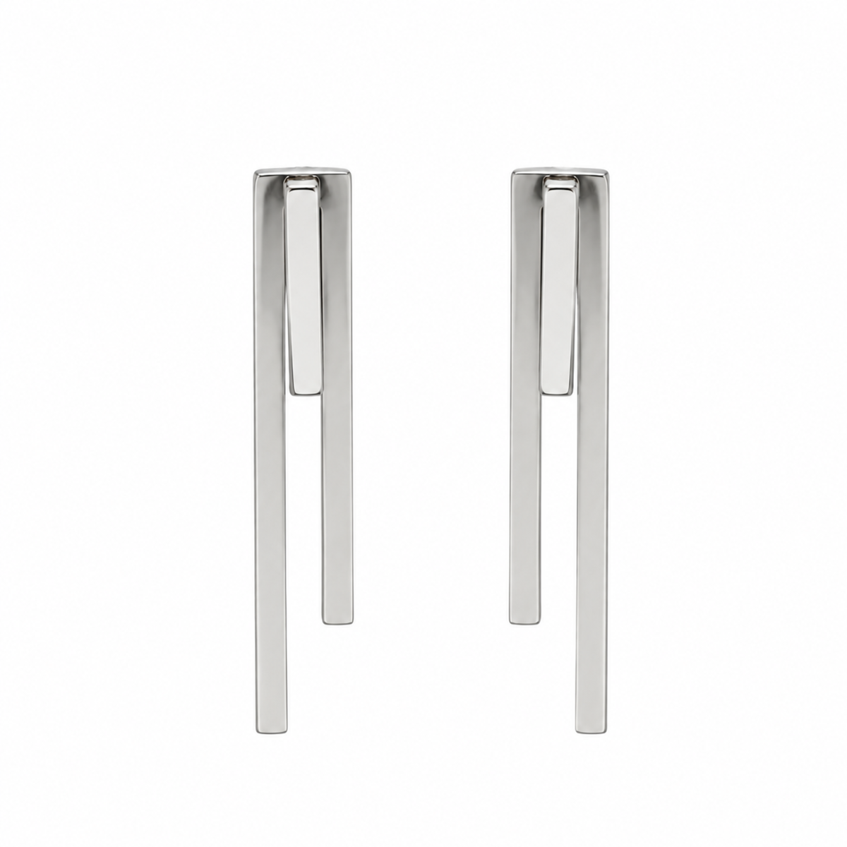 Linear Drop Earrings | 925 Sterling Silver