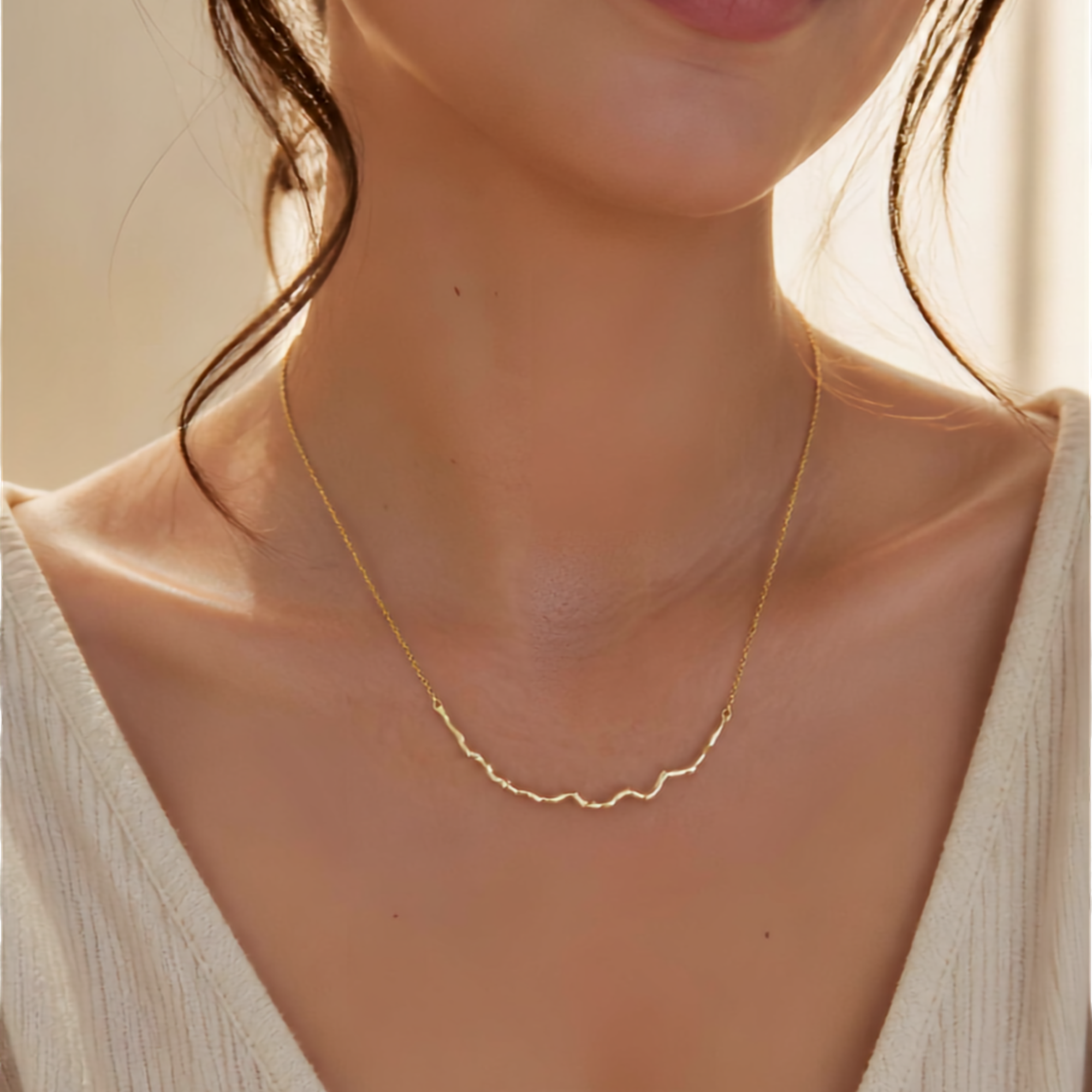 Flow Necklace | 925 Sterling Silver | 18K Gold plated