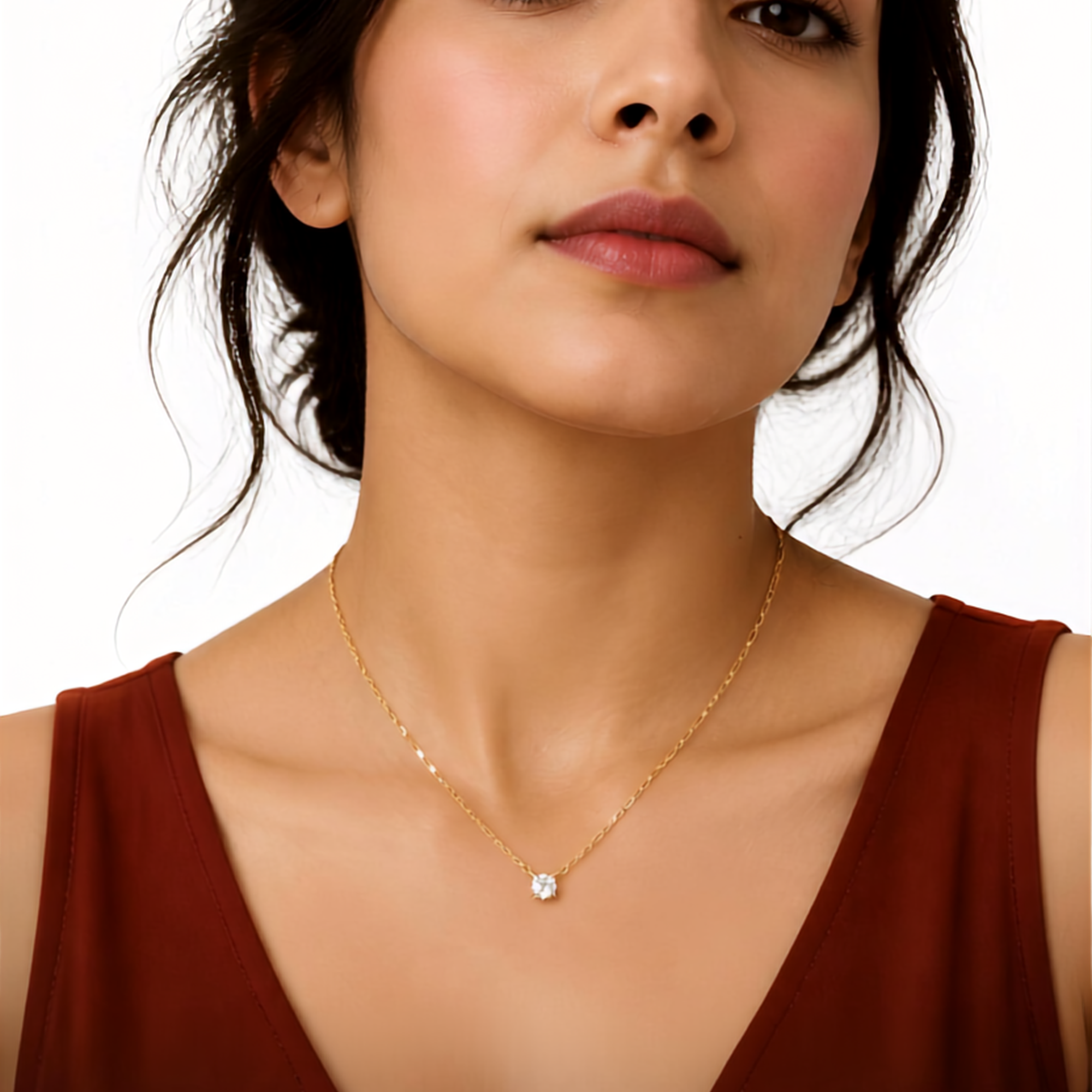 Lumi Solitaire Necklace | 925 Sterling Silver