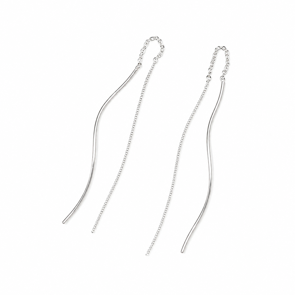 Willow Threader Earrings | 925 Sterling Silver