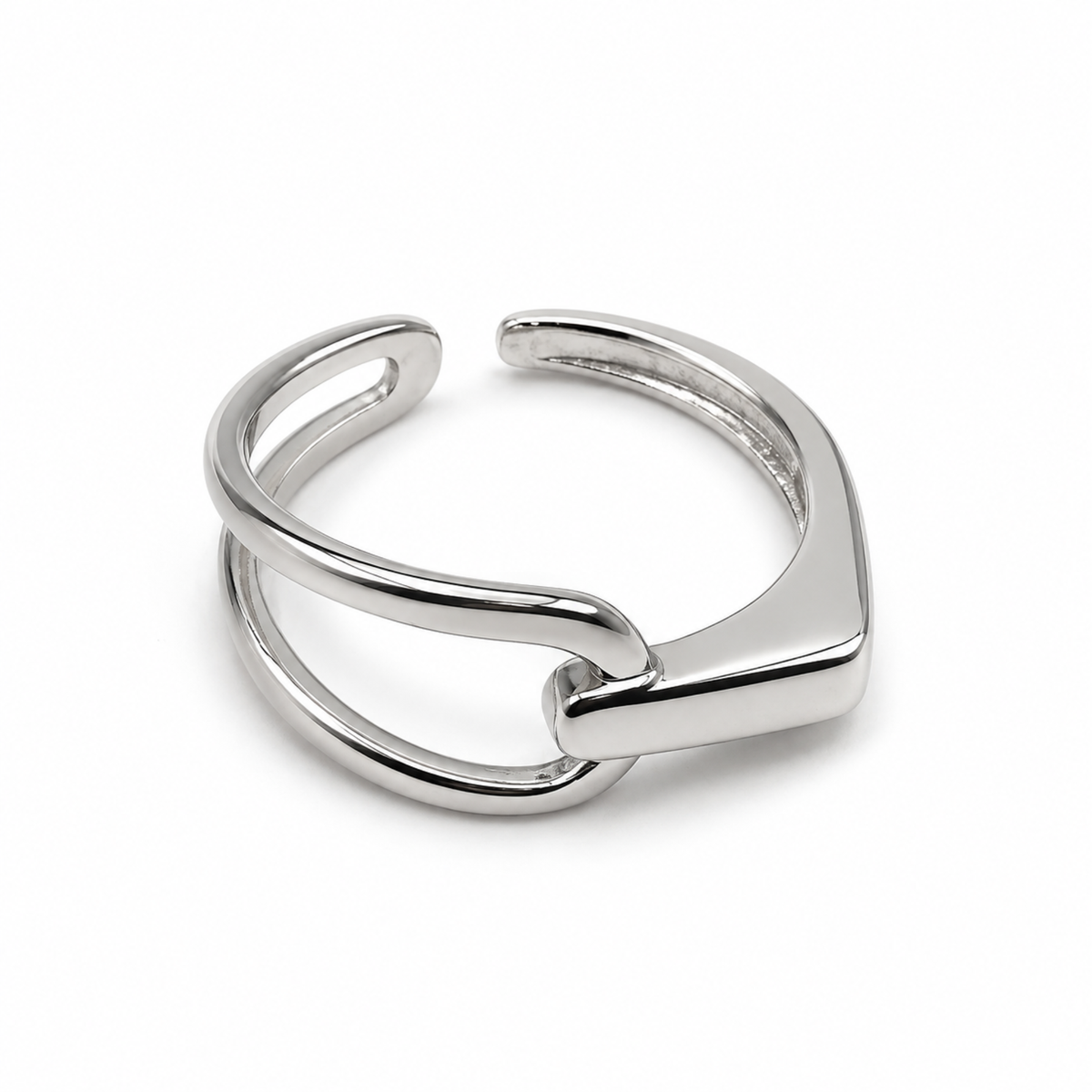 Contour Link Ring | 925 Sterling Silver