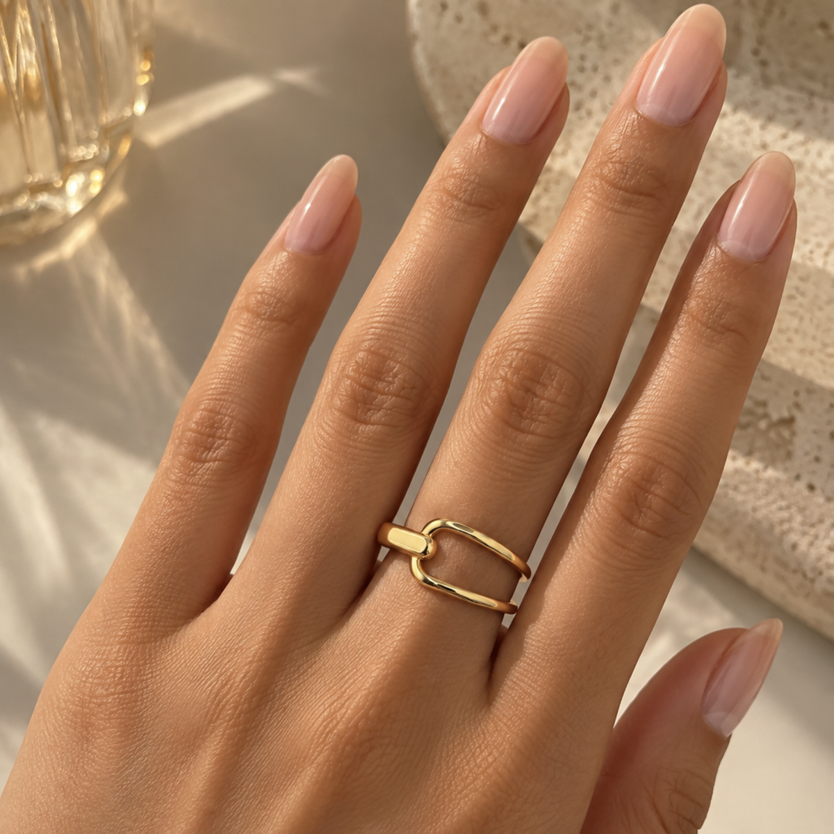 Contour Link Ring | 925 Sterling Silver