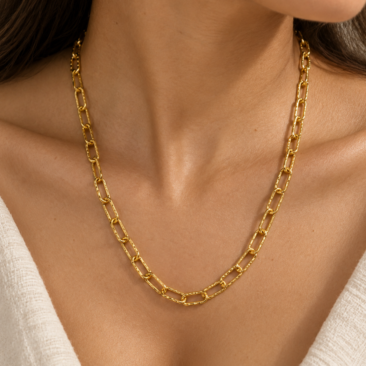 Collier Luxe Link | Argent sterling 925