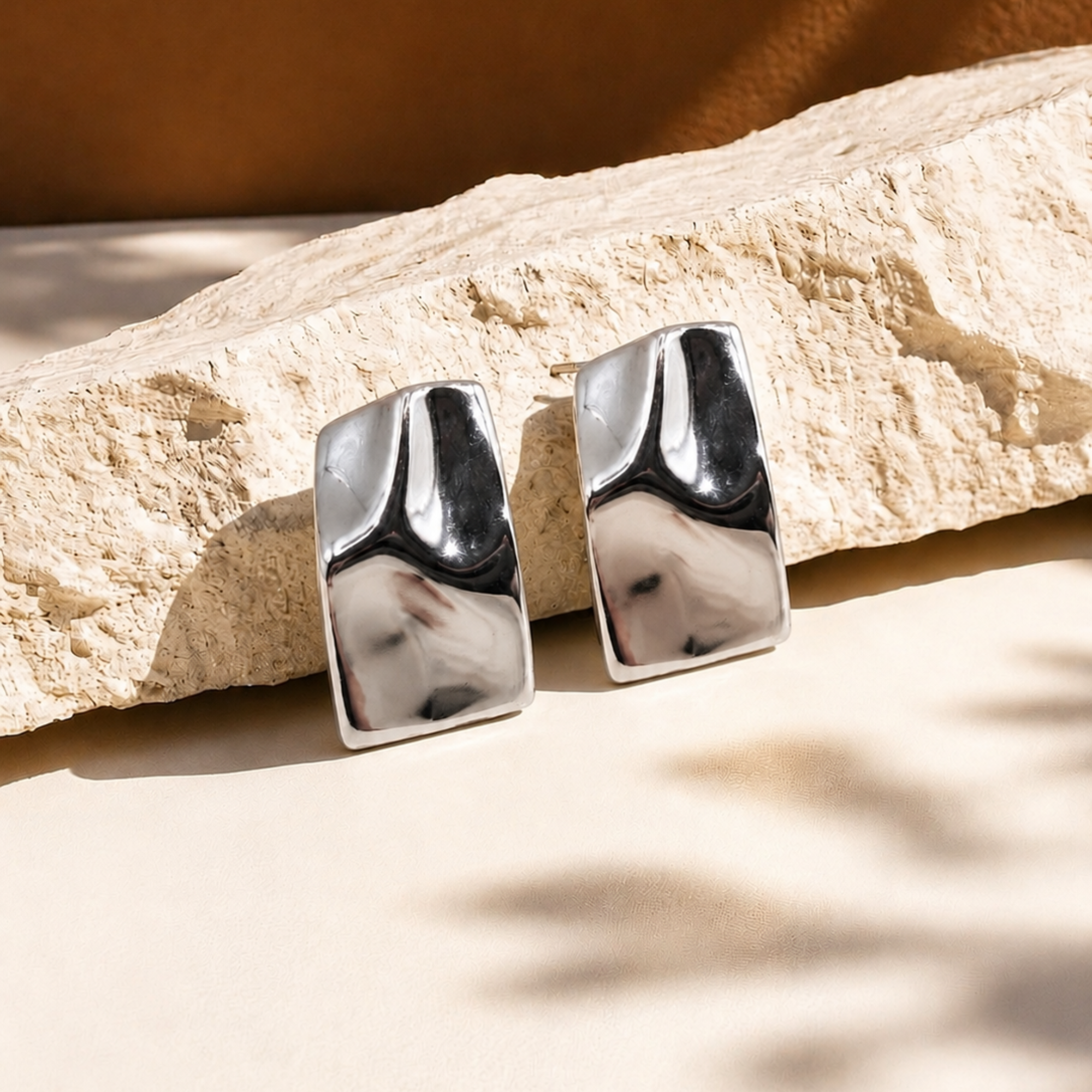 Aura Sculpt Studs | 925 Sterling Silver
