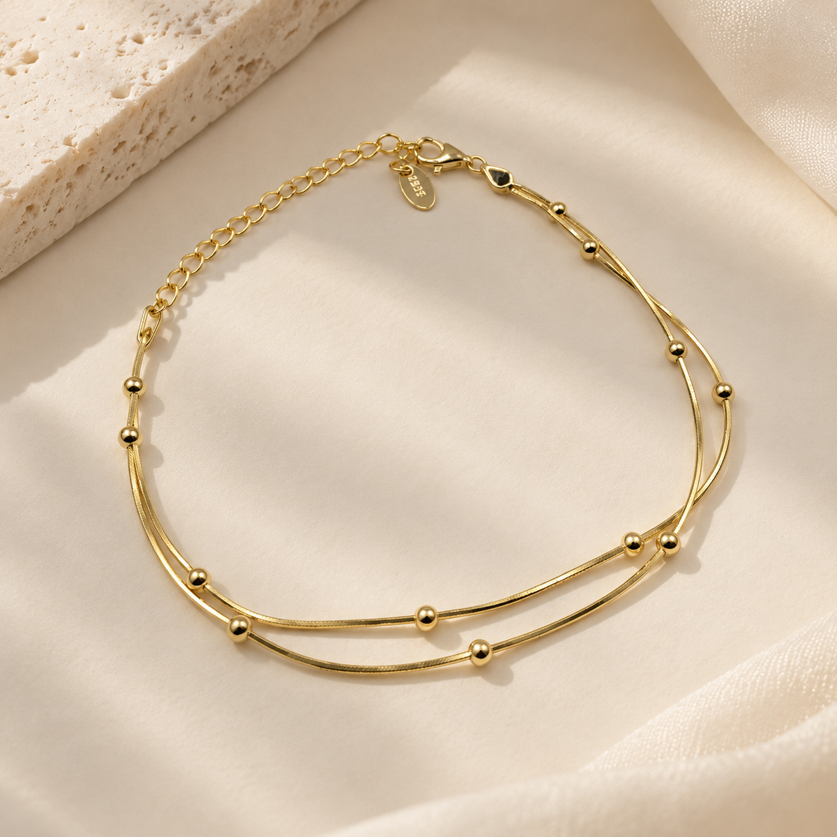 Orbit Bead Bracelet | 925 Sterling Silver