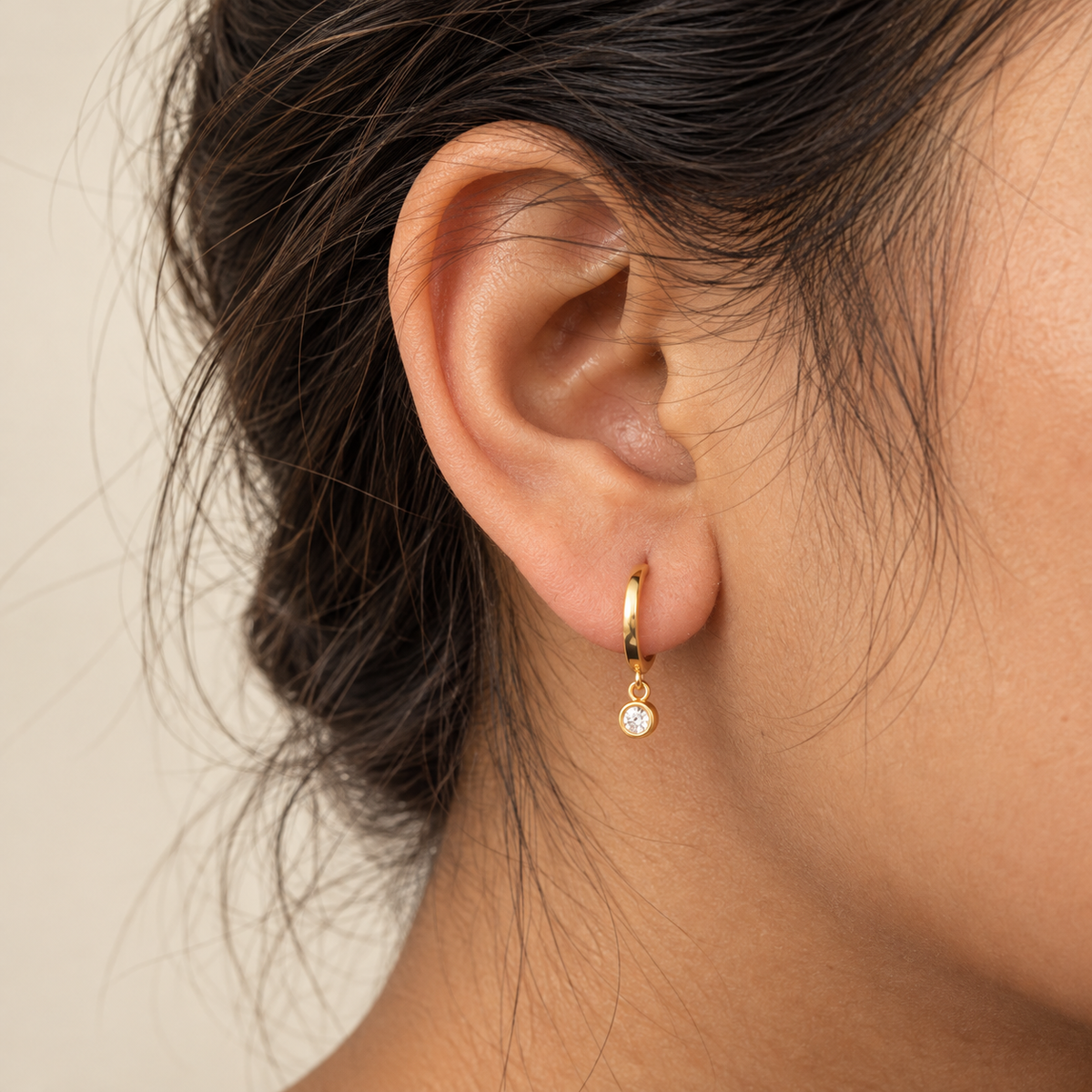 Lumi Drop Hoops | 925 Sterling Silver