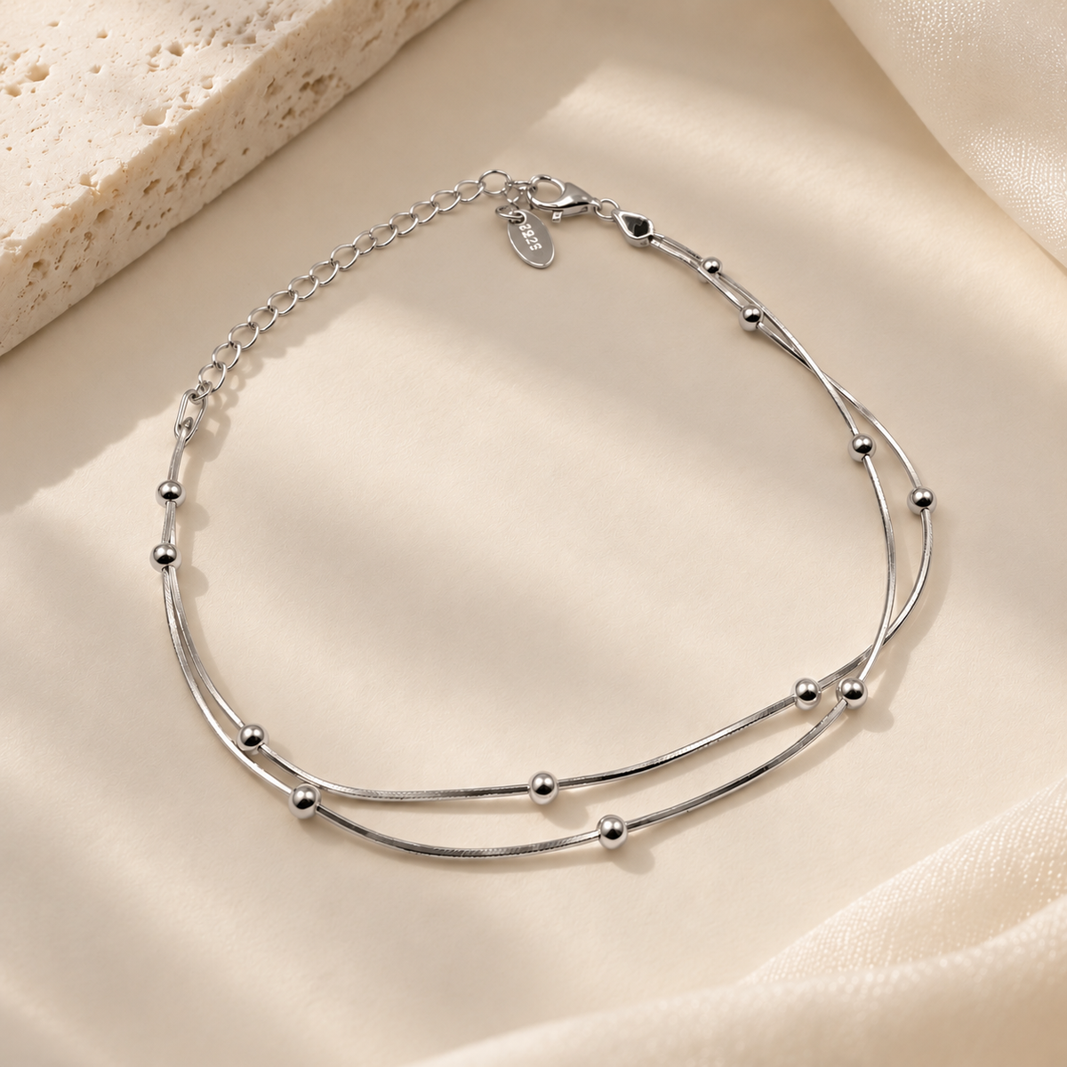 Orbit Bead Bracelet | 925 Sterling Silver