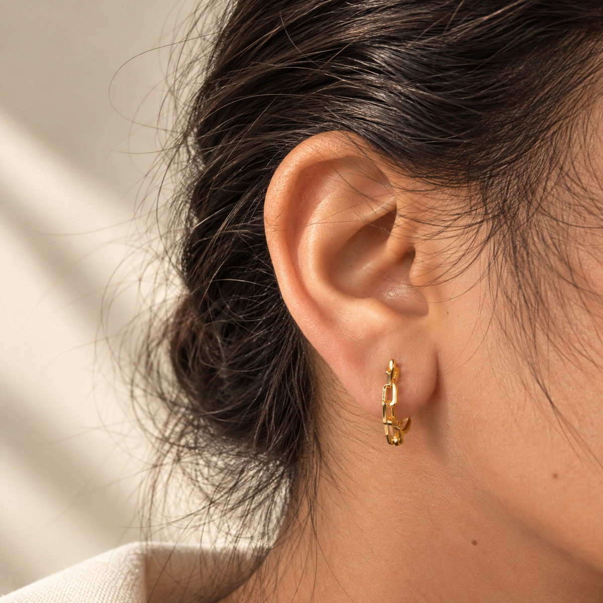 Liora Link Hoops | 925 Sterling Silver
