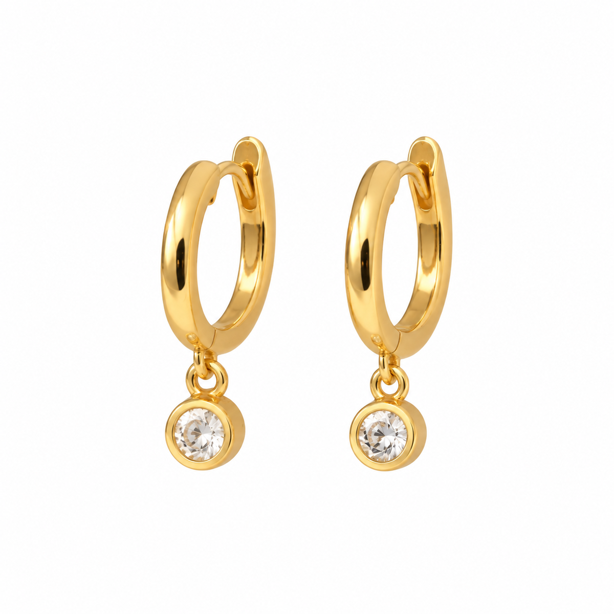 Lumi Drop Hoops | 925 Sterling Silver