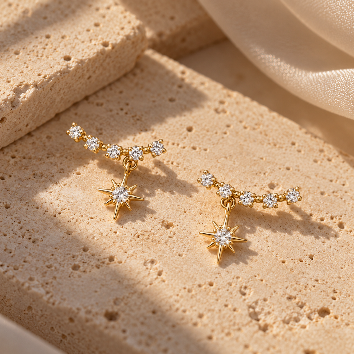 Starlit Bloom Earrings | 925 Sterling Silver
