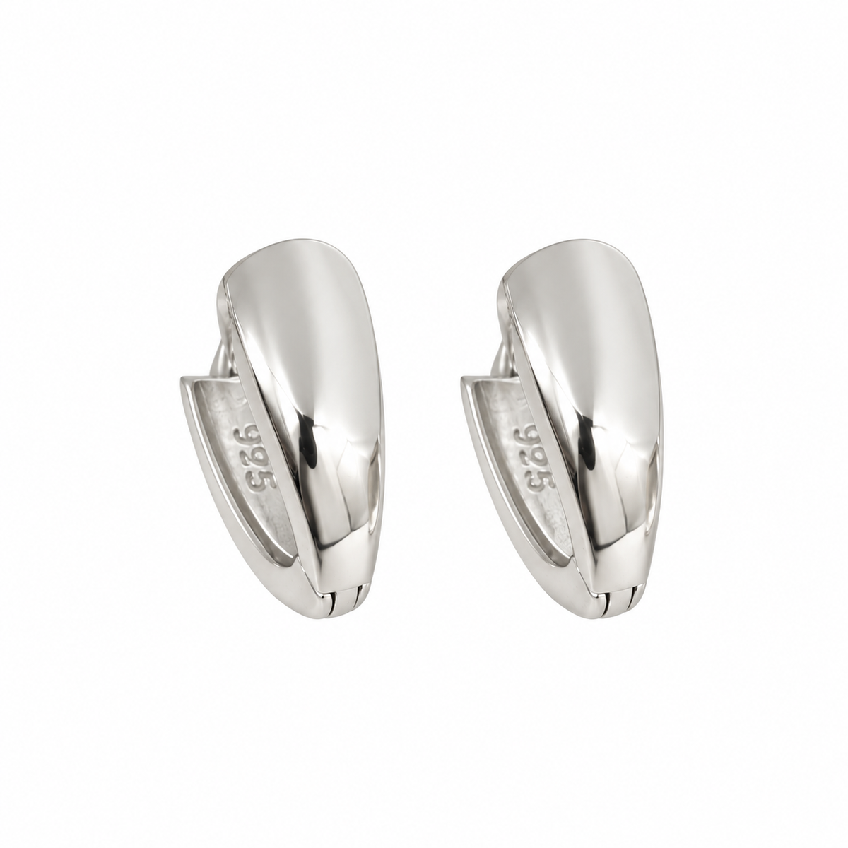 Solea Dome Huggies | 925 Sterling Silver