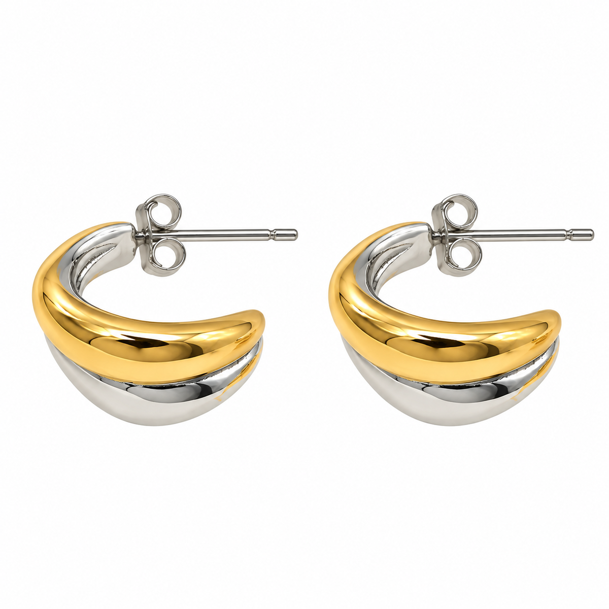 Aurelia Duo Hoops | 925 Sterling Silver