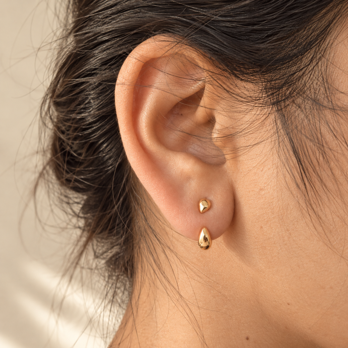 Nira Duo Drop Earrings | 925 Sterling Silver