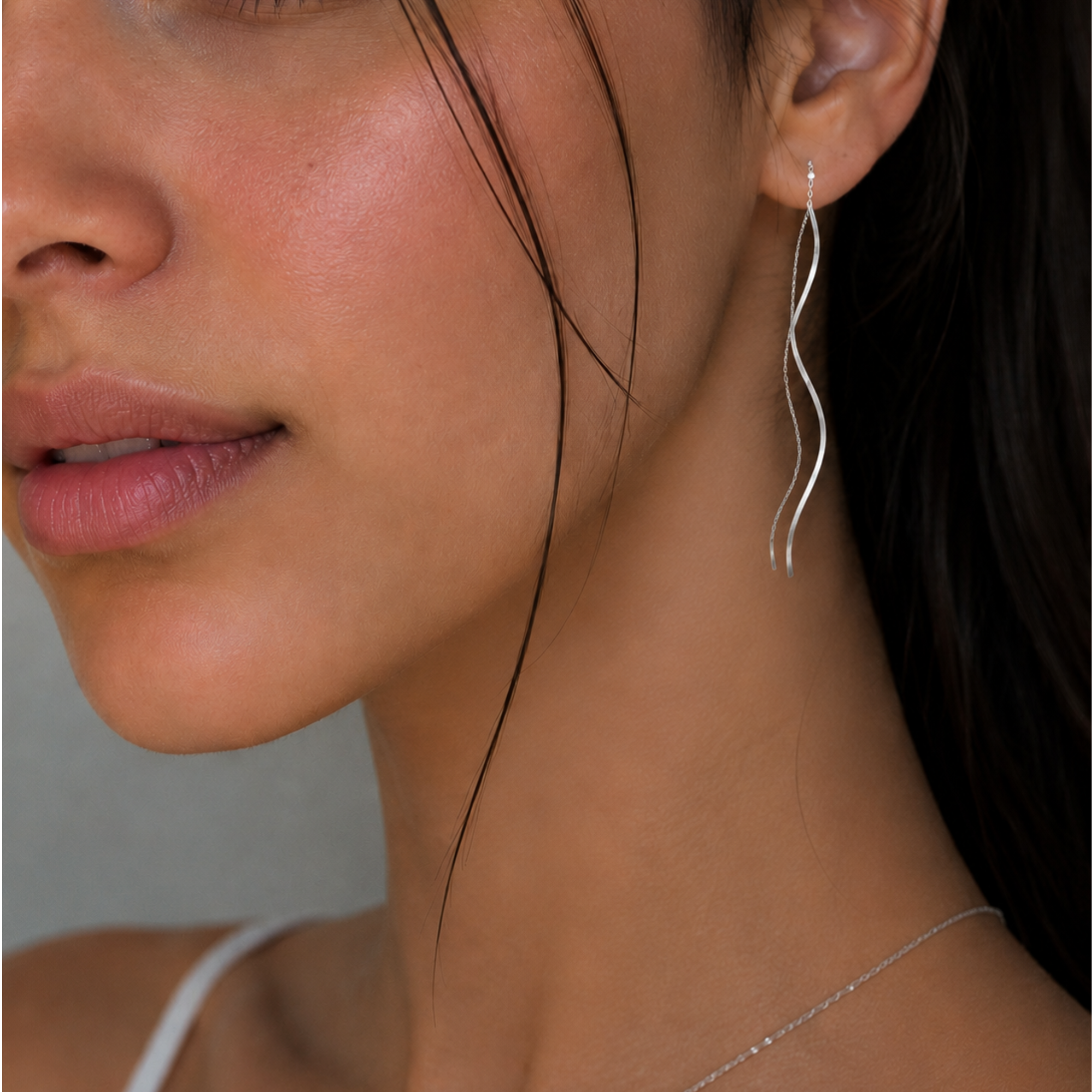 Willow Threader Earrings | 925 Sterling Silver